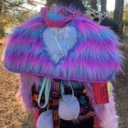 bespoke faux fur backpack