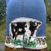 cow dress rear zoom view